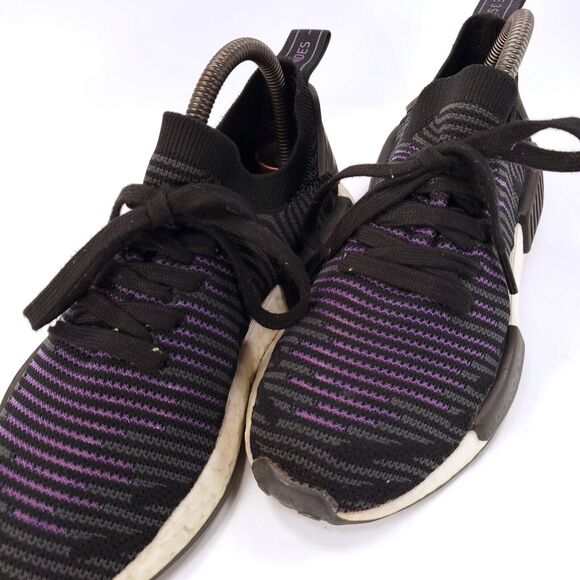 Adidas NMD R1 PK W Athletic Running Training Shoe Womens Size 6 CG6270 Black - Picture 8 of 9